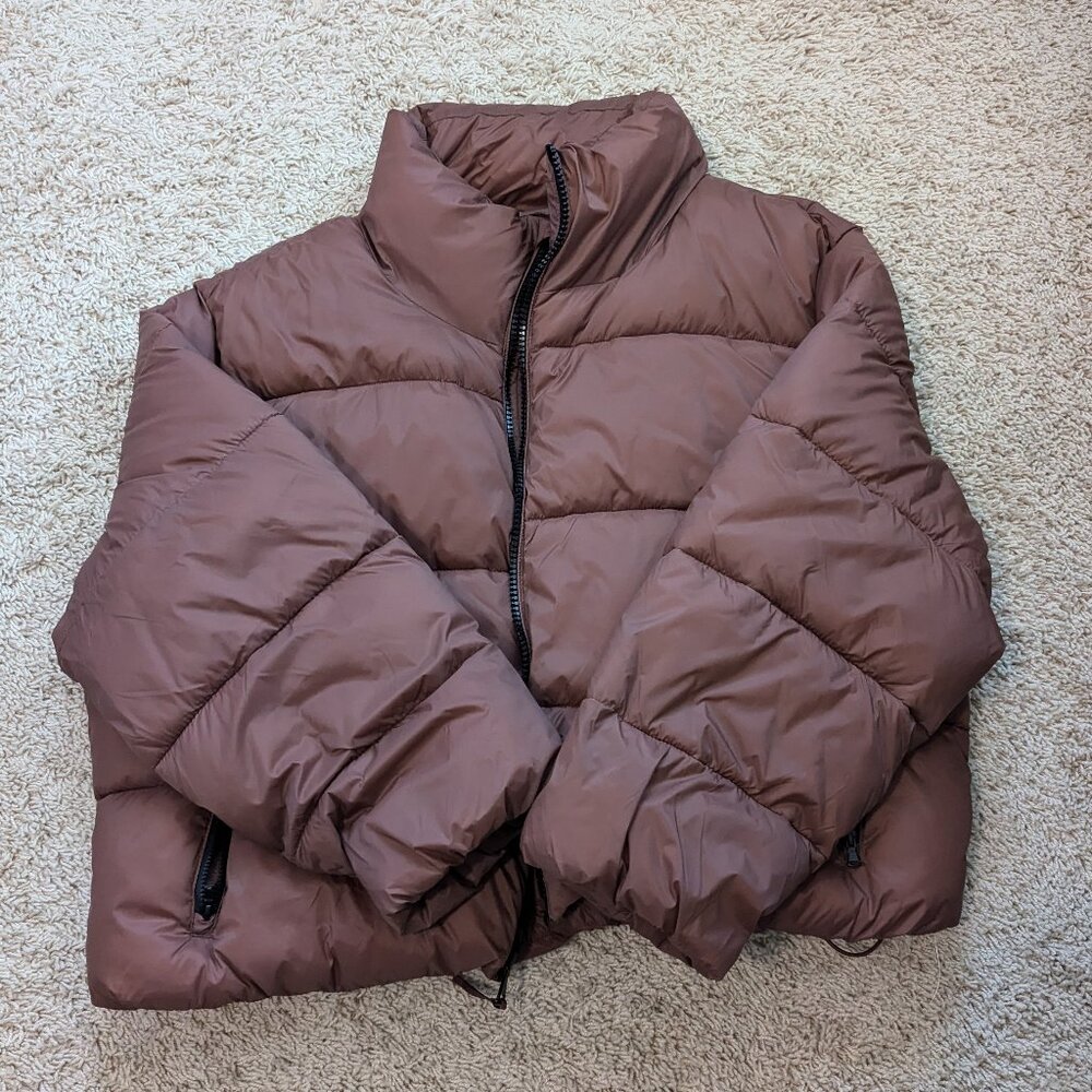 Old Navy brown puffer jacket XL